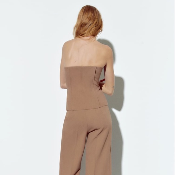 ZARA SEAMED BUSTIER TOP NWT - Picture 7 of 7